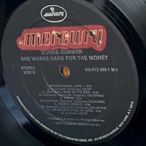 Donna Summer She Works Hard for the Money Vinyl LP 1983 Record Label PolyGram - Picture 11 of 15